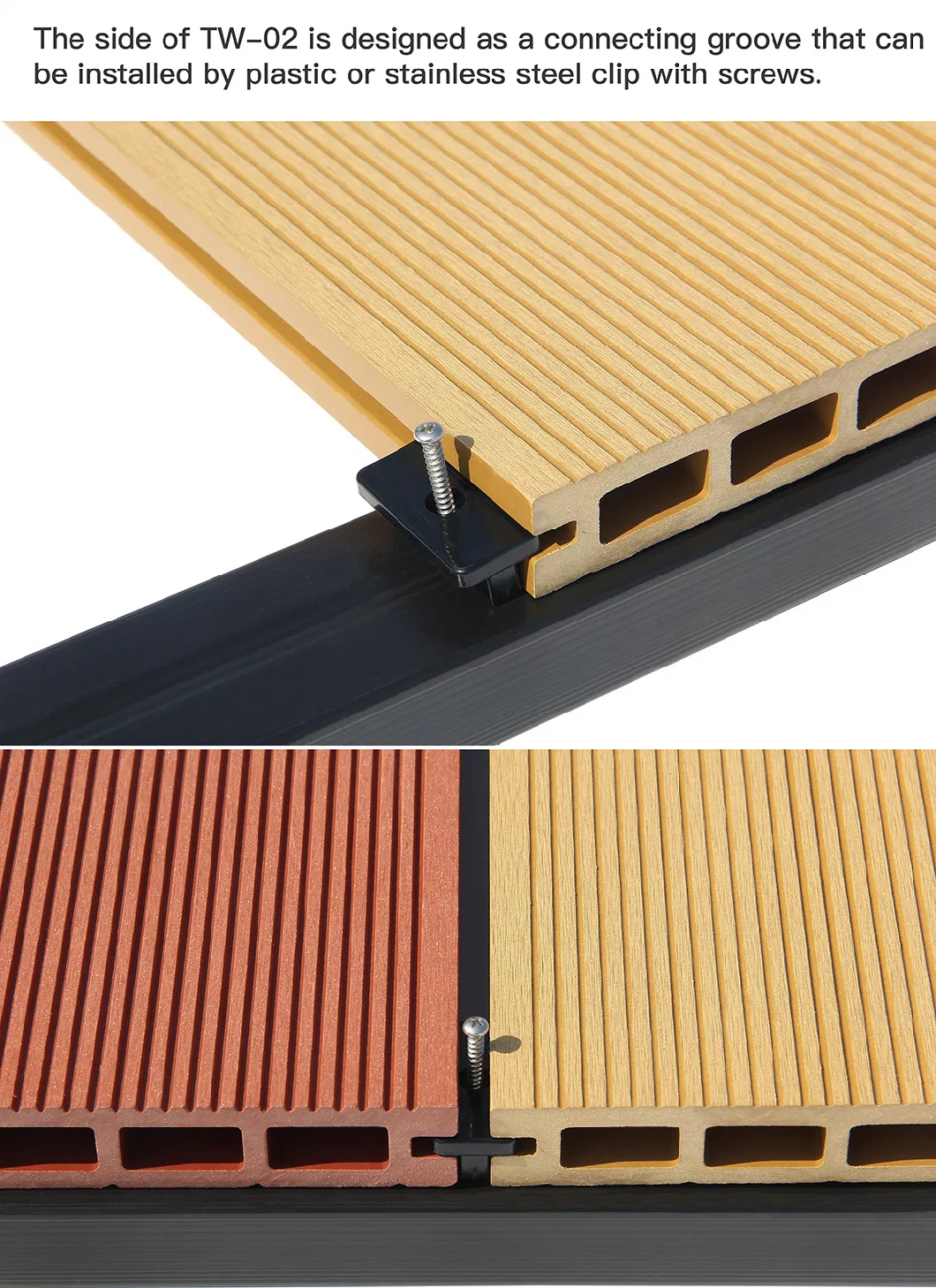 Outdoor Balcony Waterproof WPC Interlocking Decking Tiles