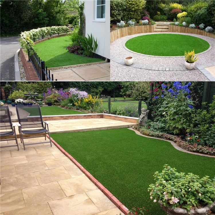 10mm-50mm Easy Installation Indoor Outdoor Garden Artificial Grass Tile Interlocking Synthetic Grass Turf Tiles