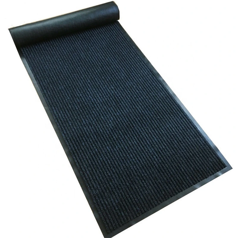 Customized Heavy Duty Embossed Waterproof Anti Slip Natural Rubber Door Mat by China Factory