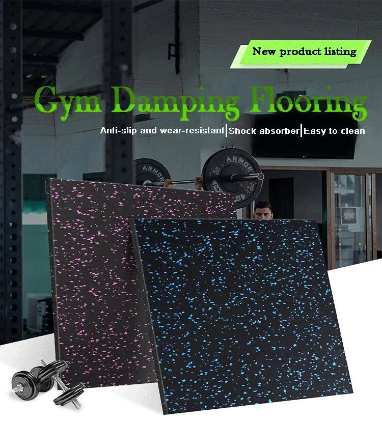 China Manufacturer Composite Rubber Flooring Rubber Tile Rubber Mat