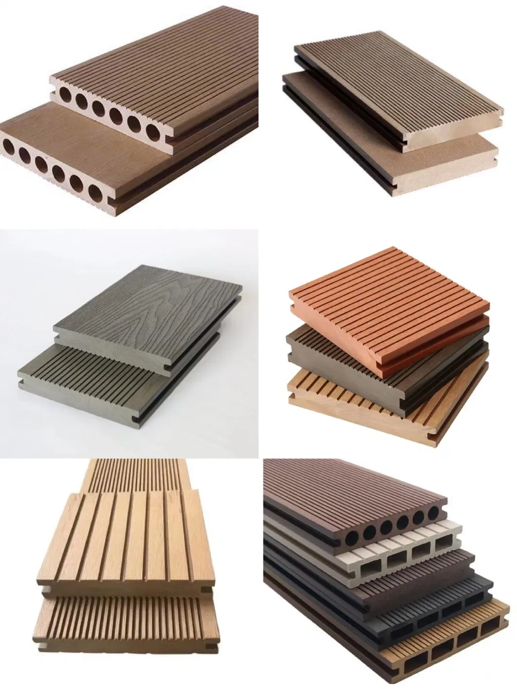 HDPE Flooring+Plastic Base WPC Interlocking Decking Tiles (HL-300*300)