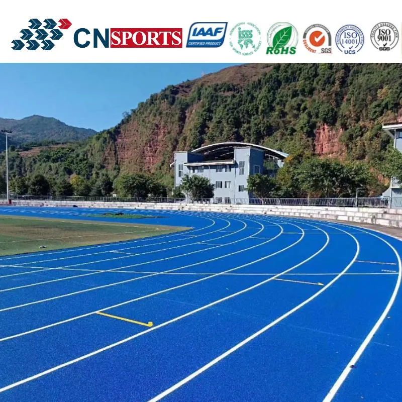 Iaaf Approved Tartan Athletic Sandwich Spraycoating Runway Track PU Rubber Sport Flooring