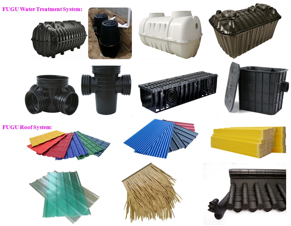 50 Years Life Time Easy Install ASA Coated Plastic Synthetic Resin Roof Tile