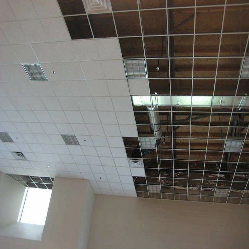 PVC Laminated Gypsum Board Ceiling Tiles Manufacturer Supply 603X603mm