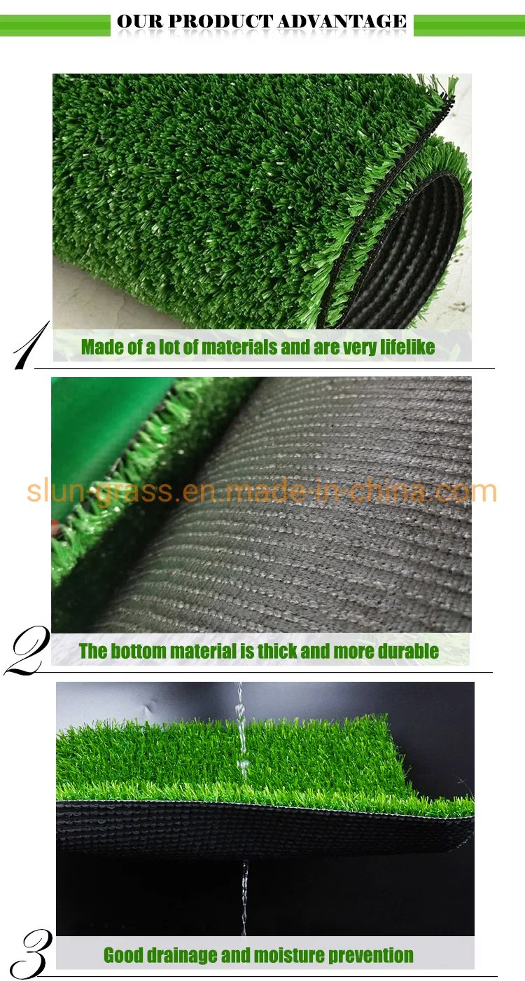 10mm-50mm Easy Installation Indoor Outdoor Garden Artificial Grass Tile Interlocking Synthetic Grass Turf Tiles