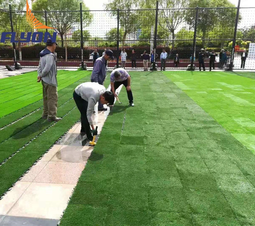 USA Interlocking Synthetic Turf Grass Artificial Tile