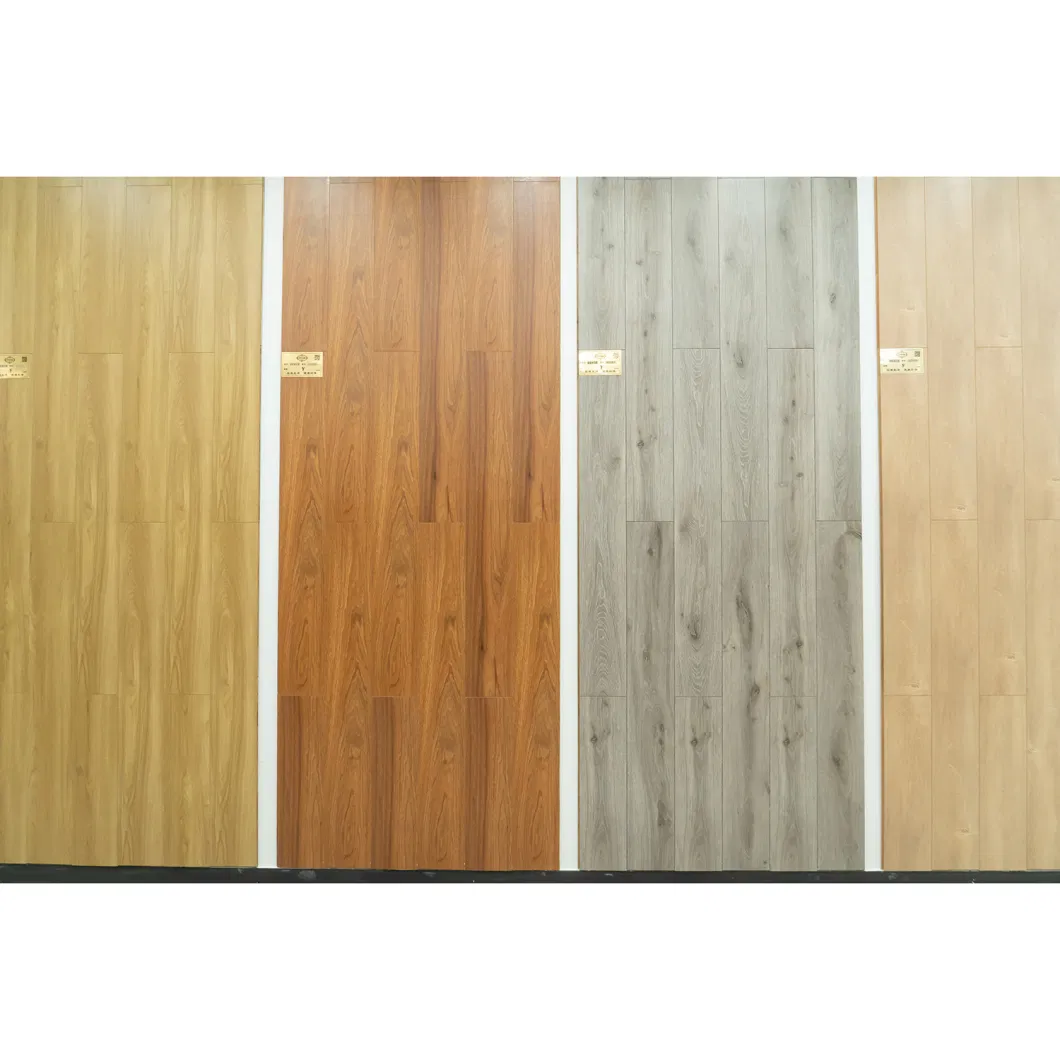 HDF MDF Laminate Flooring Supplier Embossed Silk Surface U~Groove