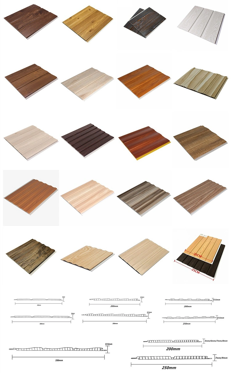 China Manufacturer Best Prices Wood Design PVC Ceiling Panel PVC Wall Panels Ceiling Board Tile for Restaurant