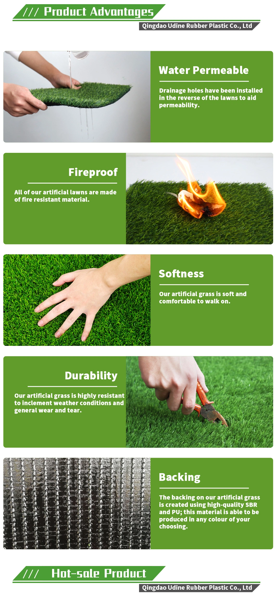 Synthetic Turf Puzzle Artificial Grass DIY Splicing Artificial Grass Interlocking Artificial Grass Tile