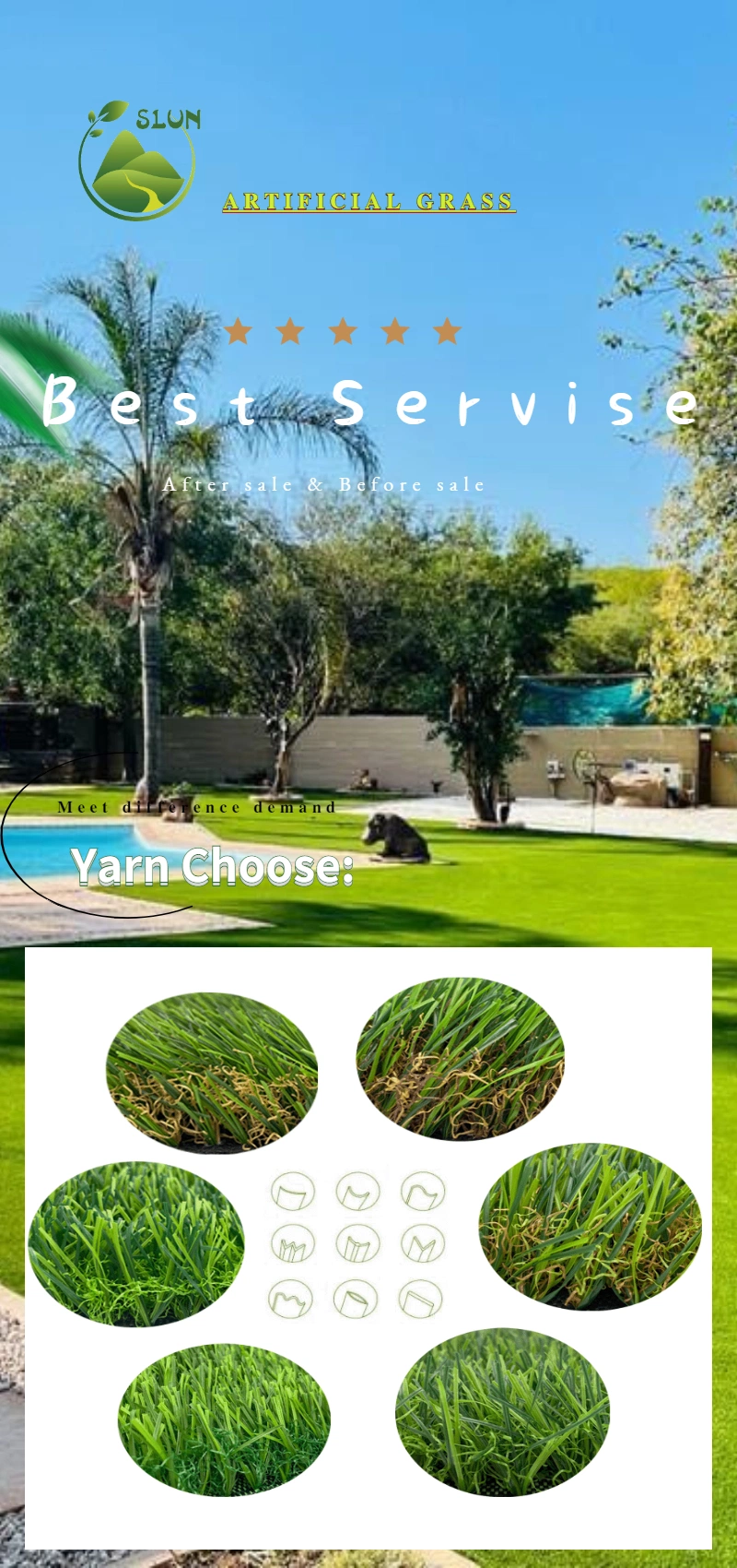 Self-Draining Rectangle Interlocking Buckle Interlocking Artificial Grass Turf Tiles Faux Grass Deck Tiles for Patio