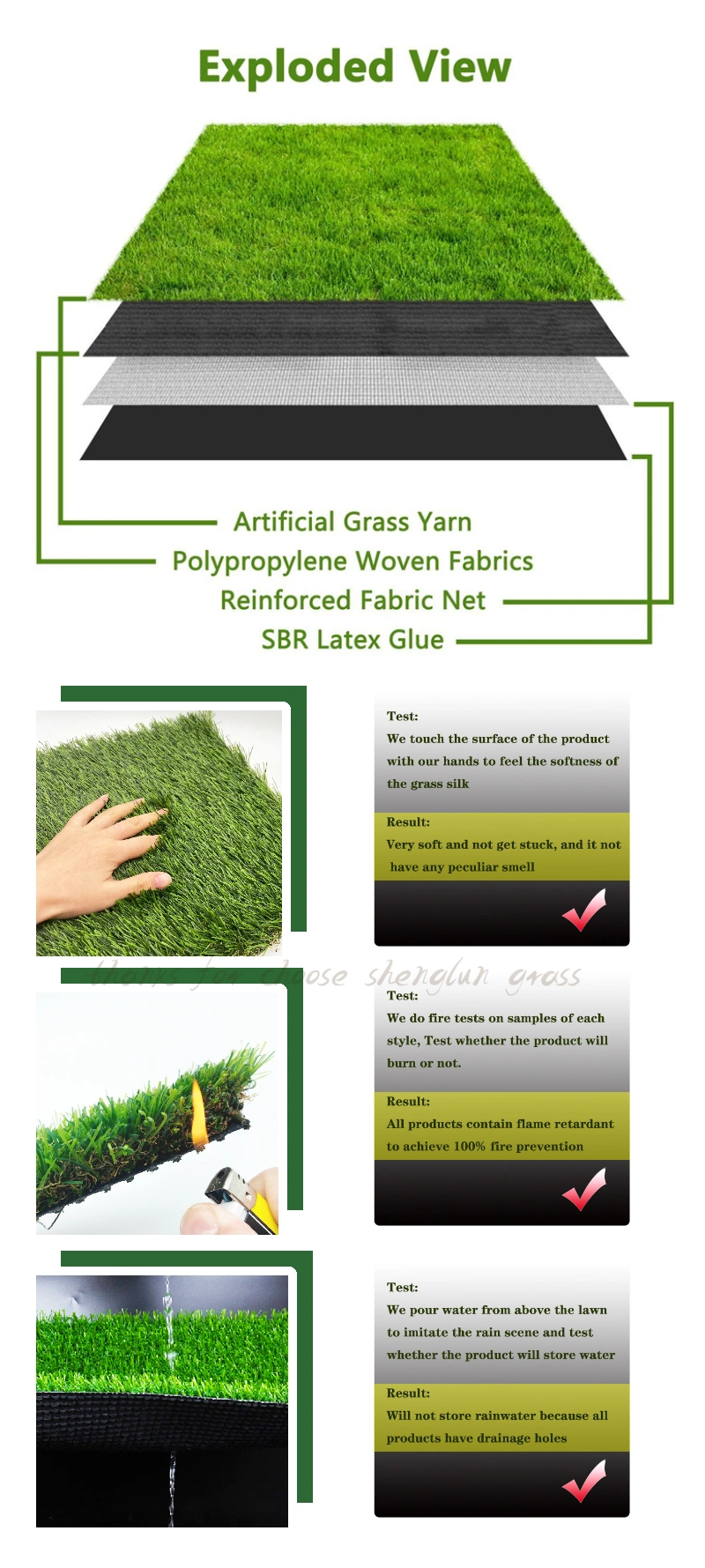 Grass Artificial Hot Sale Landscape Grass Interlocking Artificial Carpet Tiles Indoor for Kindergarten