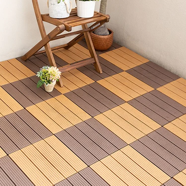 Non-Slip Interlocking WPC DIY Decking Tiles