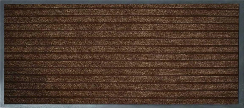 Customized Heavy Duty Embossed Waterproof Anti Slip Natural Rubber Door Mat by China Factory