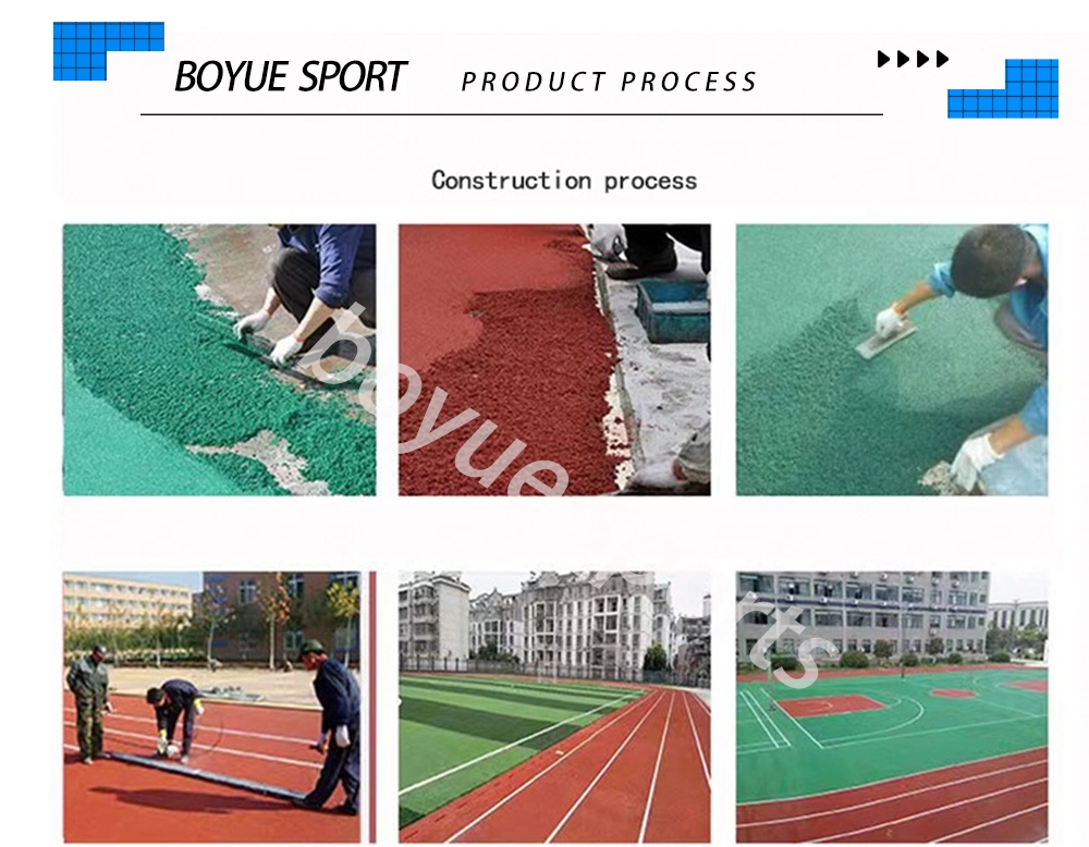 Athletic Track Synthetic EPDM Rubber Running Track Material Sports Flooring