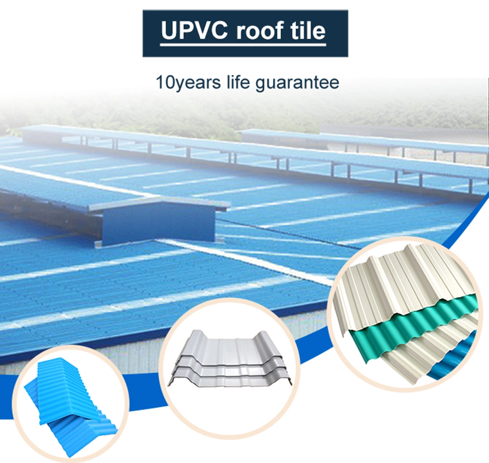 Manufacturer Direct Sale Impact Resistant Anti Corrosion PVC Plastic Roof Tile