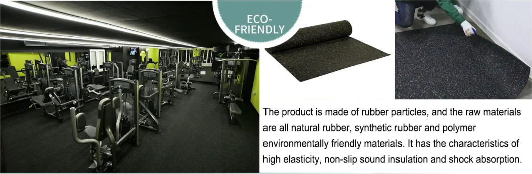 China Manufacturer Composite Rubber Flooring Rubber Tile Rubber Mat