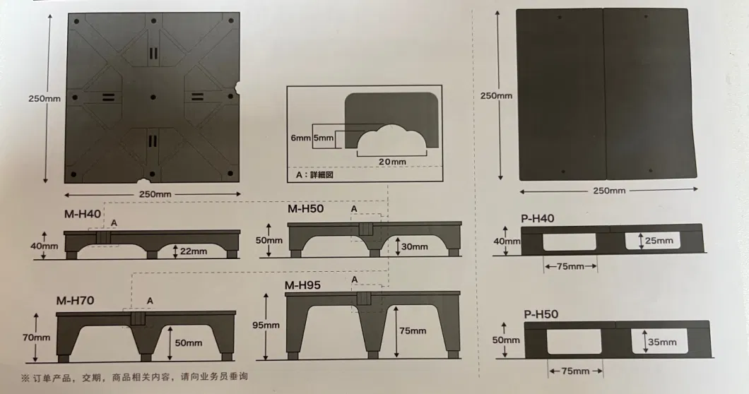 Customized Black PP Injection Molding Anti-Static Raised Floor Brush Grommet