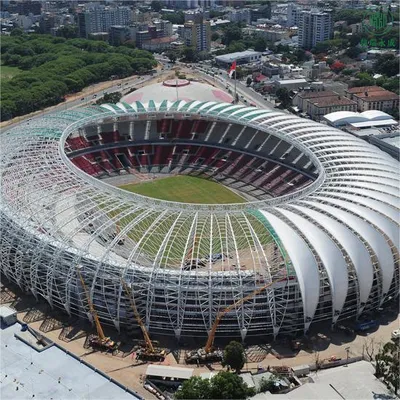 Struttura a truss in acciaio prefabbricato Steel Space Frame Stadium Centro sportivo