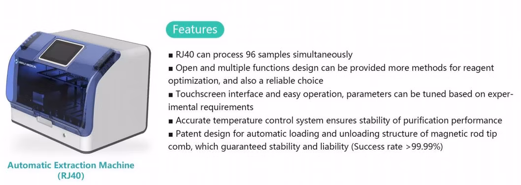 CE Registered Nucleic Acid Isolation Purification Extraction Instrument for PCR Test