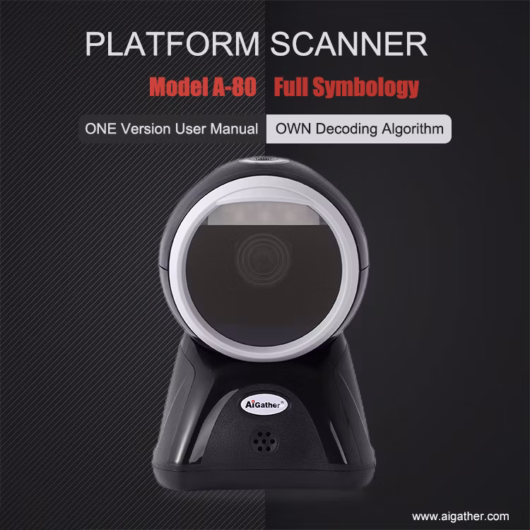 20lines Desktop Lasers Barcode Scanner 1d USB Wired USB Bar Code Reader Supermarket Price Scanners Plat a-80