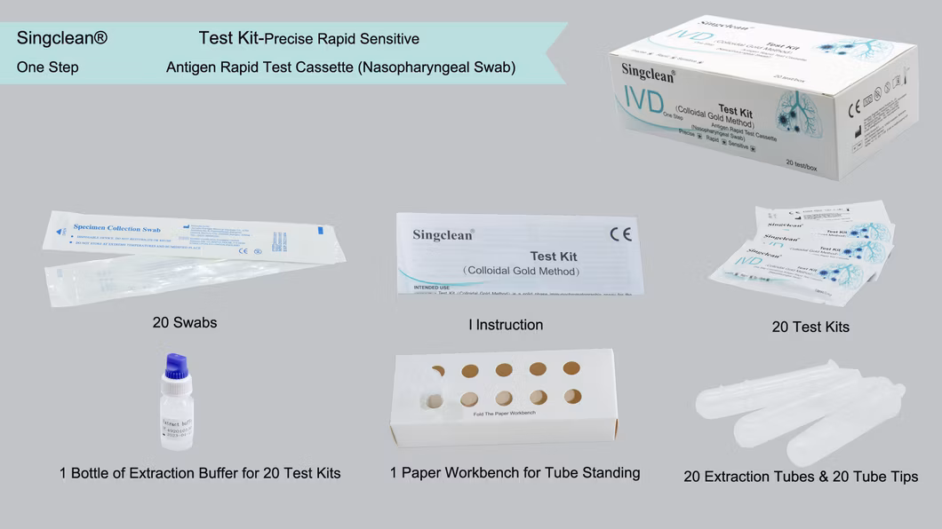 High Quality Test Rapid Test Kit &amp; Diagnostic Antibody Test Cassette
