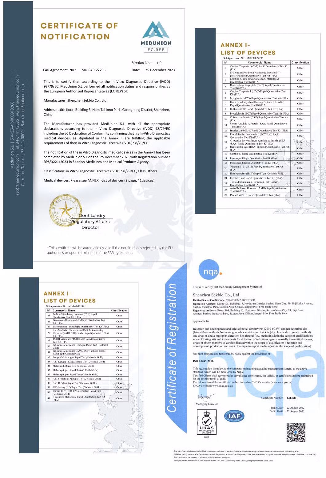 Customizable HIV HCV Hbsag Syphilis Combo Rapid Test Kit Uncut Sheet