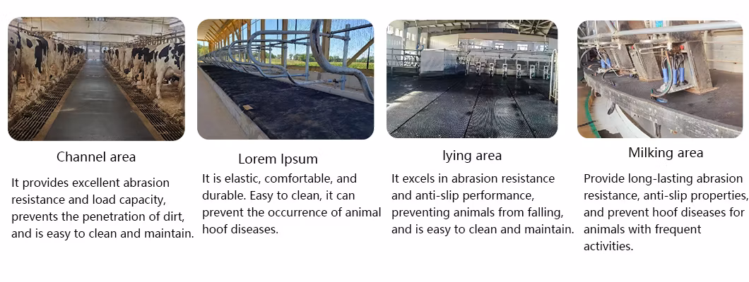 1.22X1.83m Heavy Duty Black Matting SBR Non Slip Anti Slip Horse Stall Floor Cow Stable Rubber Mat