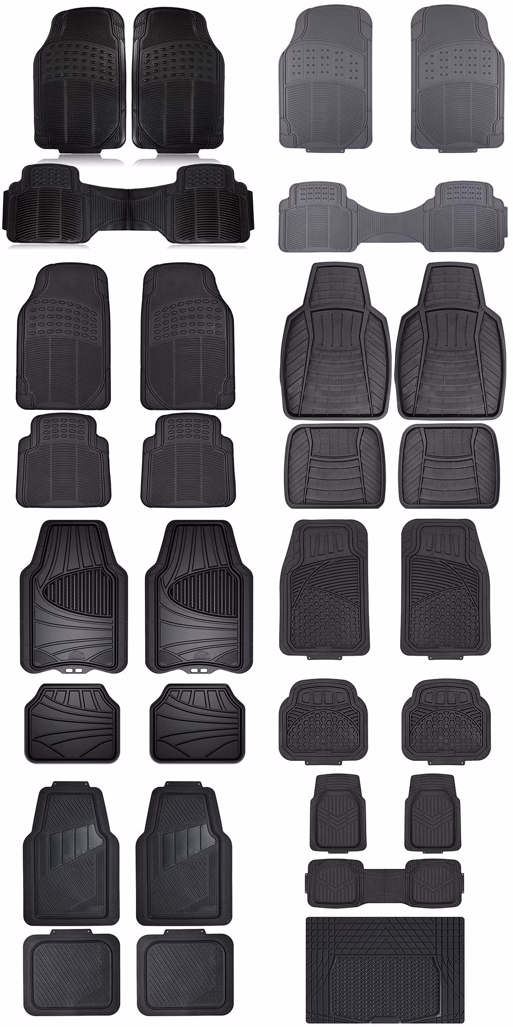 New Arrivals Interior Car Accessories All Weather Non Slip Wear Resistant Waterproof New Style PVC Car Floor Mat