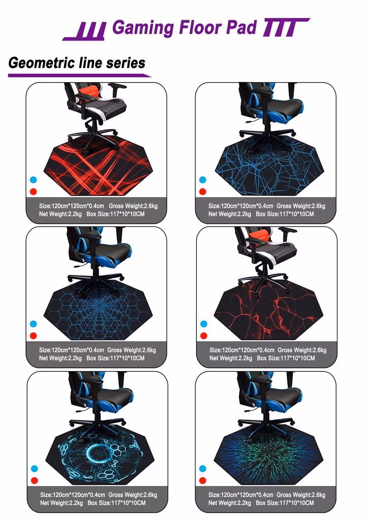 Dustproof, Scratch, Anti-Slip Floor Mat Natural Rubber Gaming Chair Floor Mat