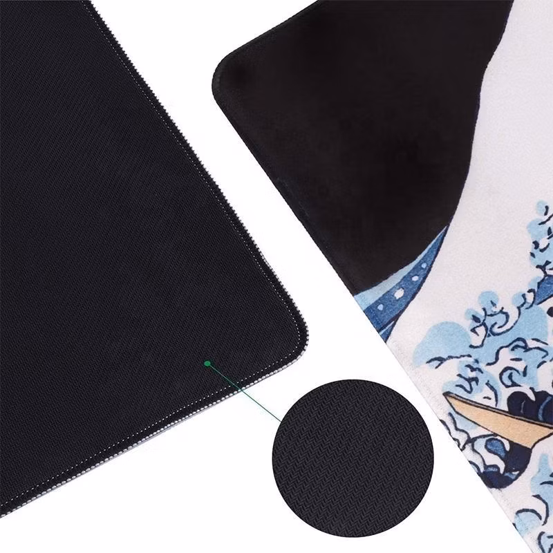 Gaming Mouse Pad Large Mousepad Non Slip Rubber Base Stitched Edges Desk Mat