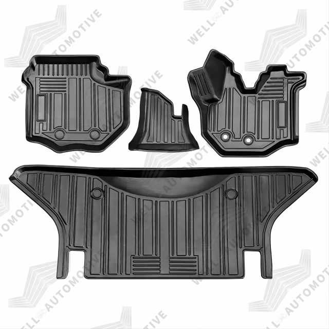 High Quality Parts Anti-Scratch Carpet Set Rubber Floor Mats 3D Non-Slip Foot Pad Waterproof Car Mats for Hiace 300