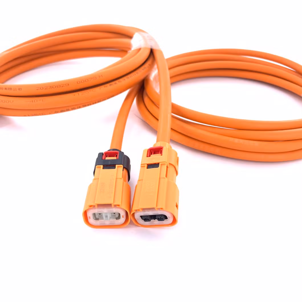 Te Hva 280 3p 4-2103015-1 EV Wiring Harness with Shielding 3*4mm2 L=4m for New Energy Car AC Motor Controllers, Wire-to-Board Terminal 1-968853-3