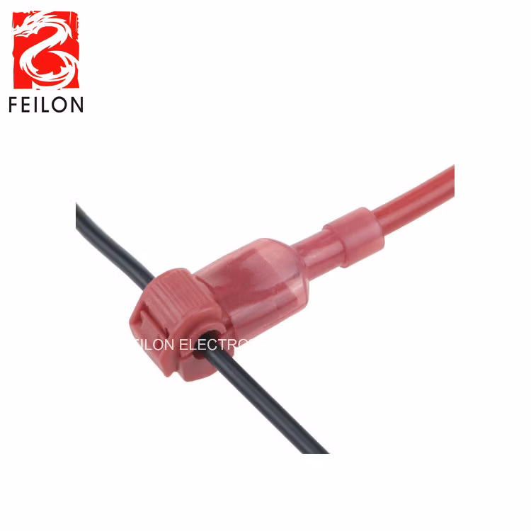 T3/T5 Yellow Color Factory Direct Main Line Branch Wiring Clip Wiring Card T-Type Free-Breaking Main Line Branch Connector 2.5-4mm2 Soft/Strand