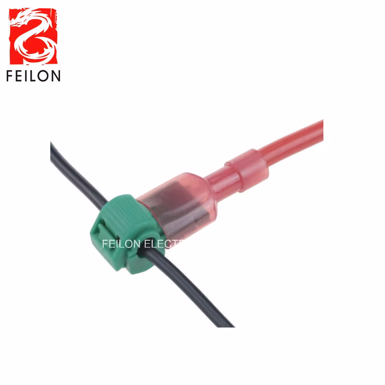 T3/T5 Yellow Color Factory Direct Main Line Branch Wiring Clip Wiring Card T-Type Free-Breaking Main Line Branch Connector 2.5-4mm2 Soft/Strand