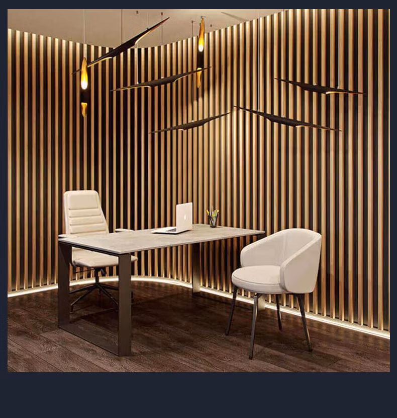 Sinosky 3D Hot Fast Shipment 100% Low Price Polyester Fabric Fiber Free Samples MDF Slat Interior Decorative Wooden Wall Panel Board Acoustic Panel