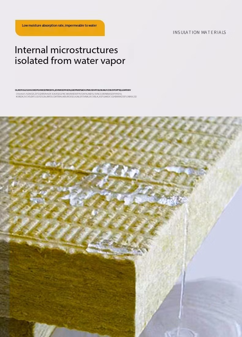 Marine Agricultural External Wall Fire Insulation Rock Wool Sandwich Board