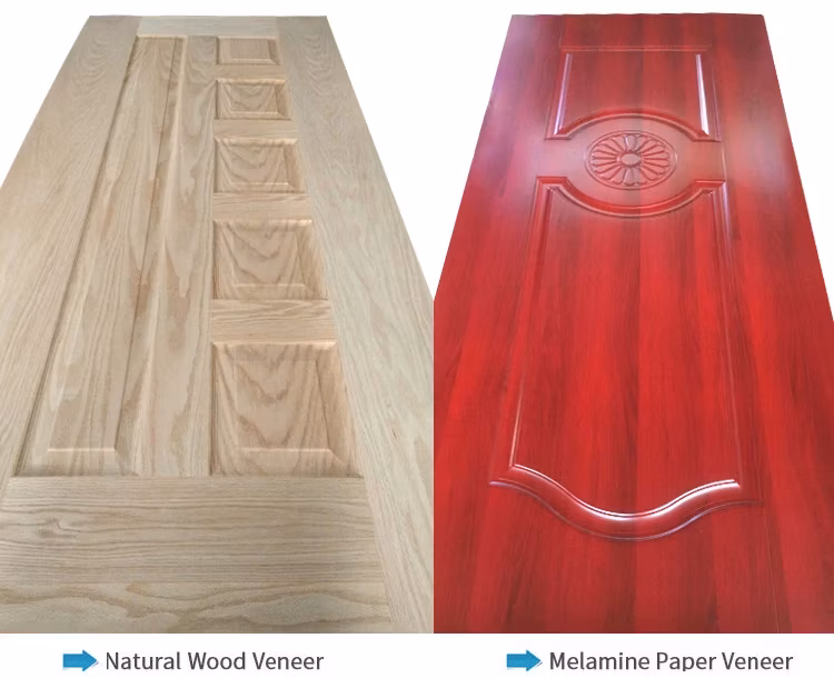 MDF HDF Door Skin Melamine Moulded Plywood for Door From Linyi Consmos Plywood Manufacturer