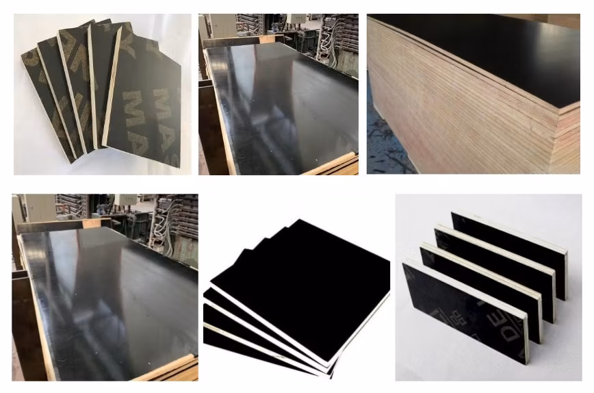Green PP Plastic Film Faced Plywood Shuttering Marine Plywood