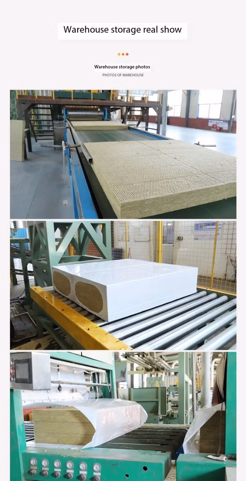 Marine Agricultural External Wall Fire Insulation Rock Wool Sandwich Board