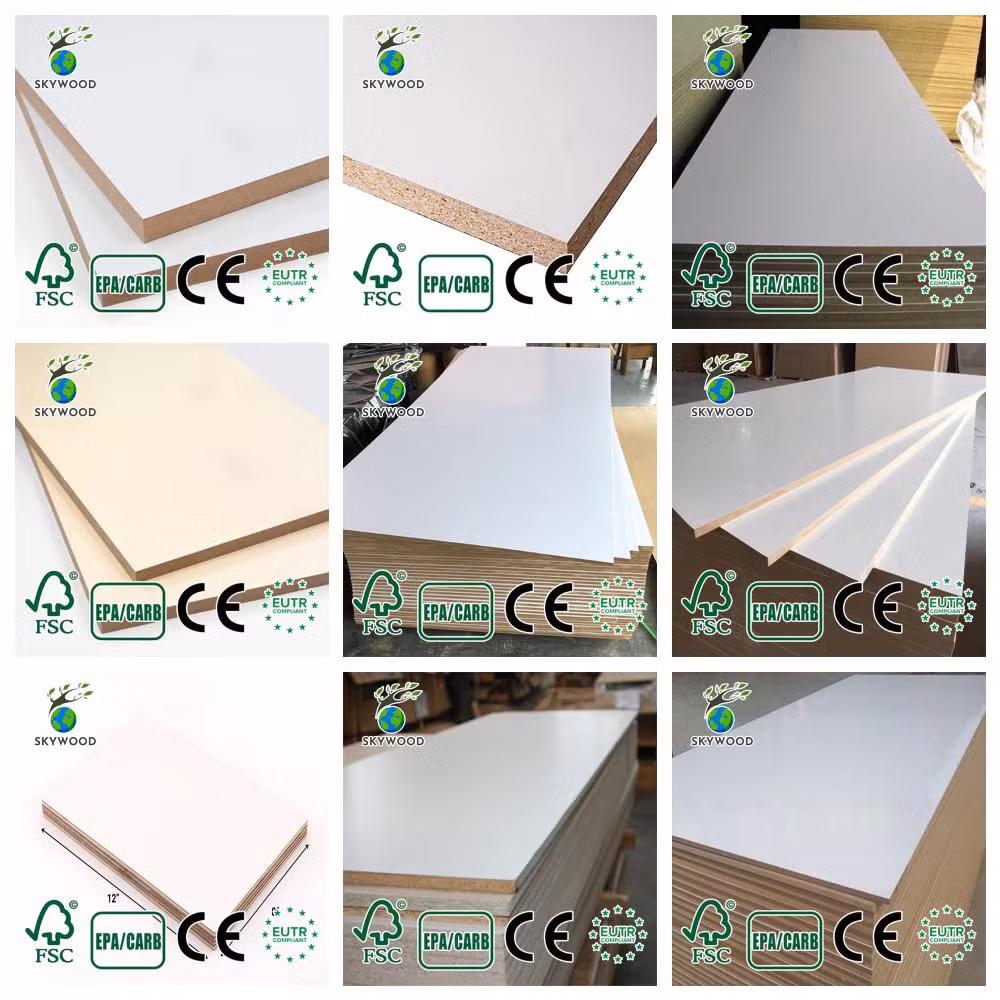 E1 Beech MFC Sandwich Panel Particle MDF Medium Density Fiberboard Board
