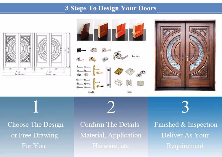Modern Composite Solid Core Wooden Doors Design Interior Room Black Walnut Veneer Flush Wood Door
