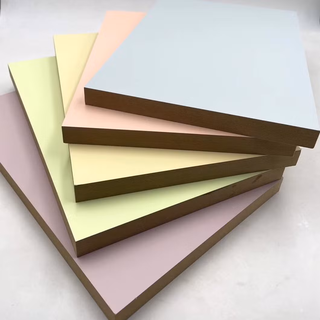 Hot Model Korea LG Brand Pet Sheet Surface MDF Particle Board for Cabinet Wardrobe Wall Panels
