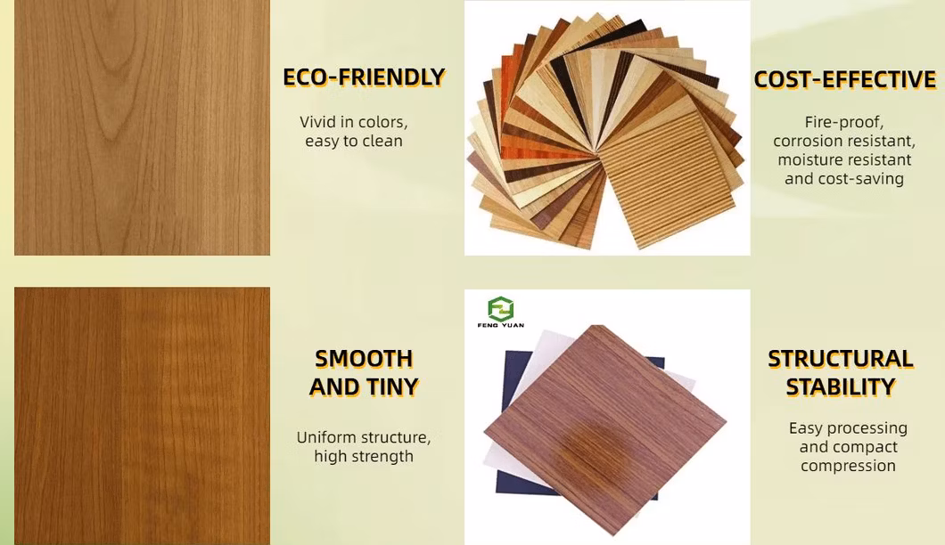 Furniture Grade UV Plywood MDF Board Panel High Glossy 18mm Melamine Particle Board