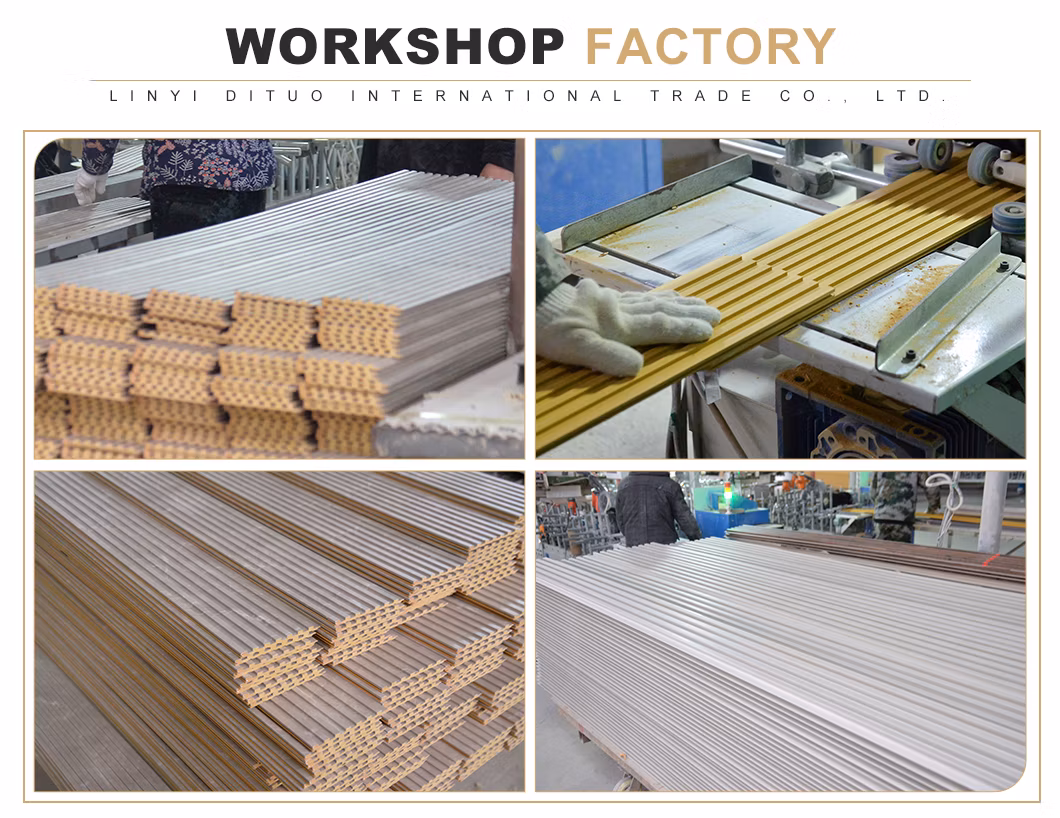 Fast Delivery Fireproof Waterproof Hollow 3D Fluted Home Interior WPC Wall Paneling Indoor