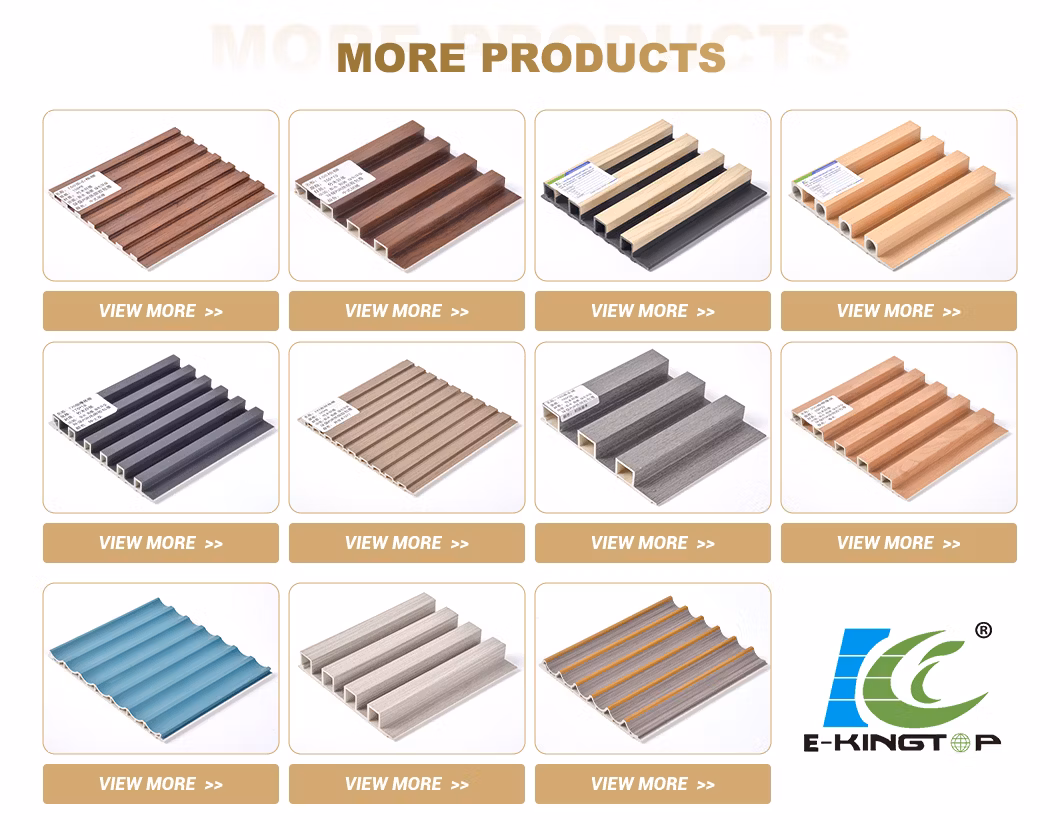 Fast Delivery Fireproof Waterproof Hollow 3D Fluted Home Interior WPC Wall Paneling Indoor