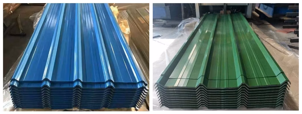 Building Material PE 1050 1060 H14 Prepainted Aluminum Roof Tile Wave Type 3003 H24 Al Tiles Board 5052 H112 Color Coated Corrugated Aluminum Roofing Sheet