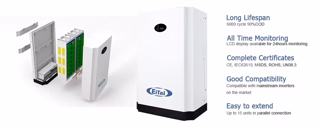 Eitai High Quality 5.12kwh LiFePO4 Lithium Low-Voltage Energy Storage Battery