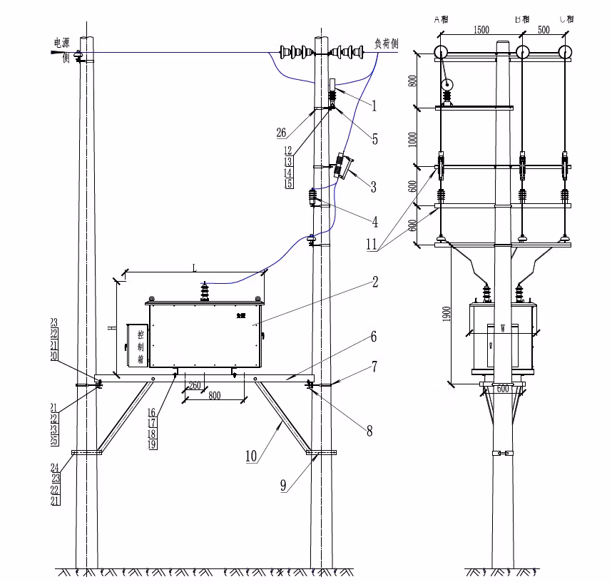 33kv 350 kvar Static Var Compensator (Capacitor Box)