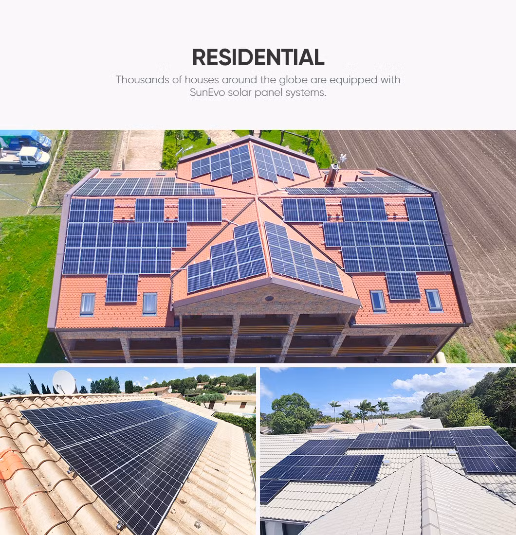 Sunevo Topcon N Type Solar Modules 480W 485W 490W Solar Industrial Panels Electricity Production