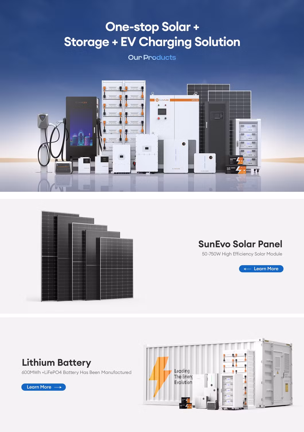 Sunevo Topcon N Type Solar Modules 480W 485W 490W Solar Industrial Panels Electricity Production